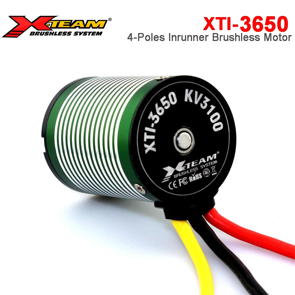 X-Team 3650 Étanche Brushless Motor4-Poles In18-pour 1/10Trial Sur Route Bumosquito Drift 400-600mm Bateau