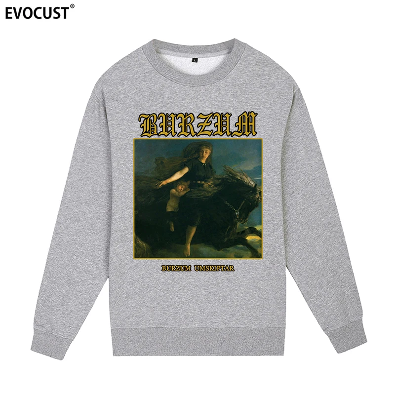 Burzum Black Sweatshirts Hoodies men women Skate unisex Combed Cotton