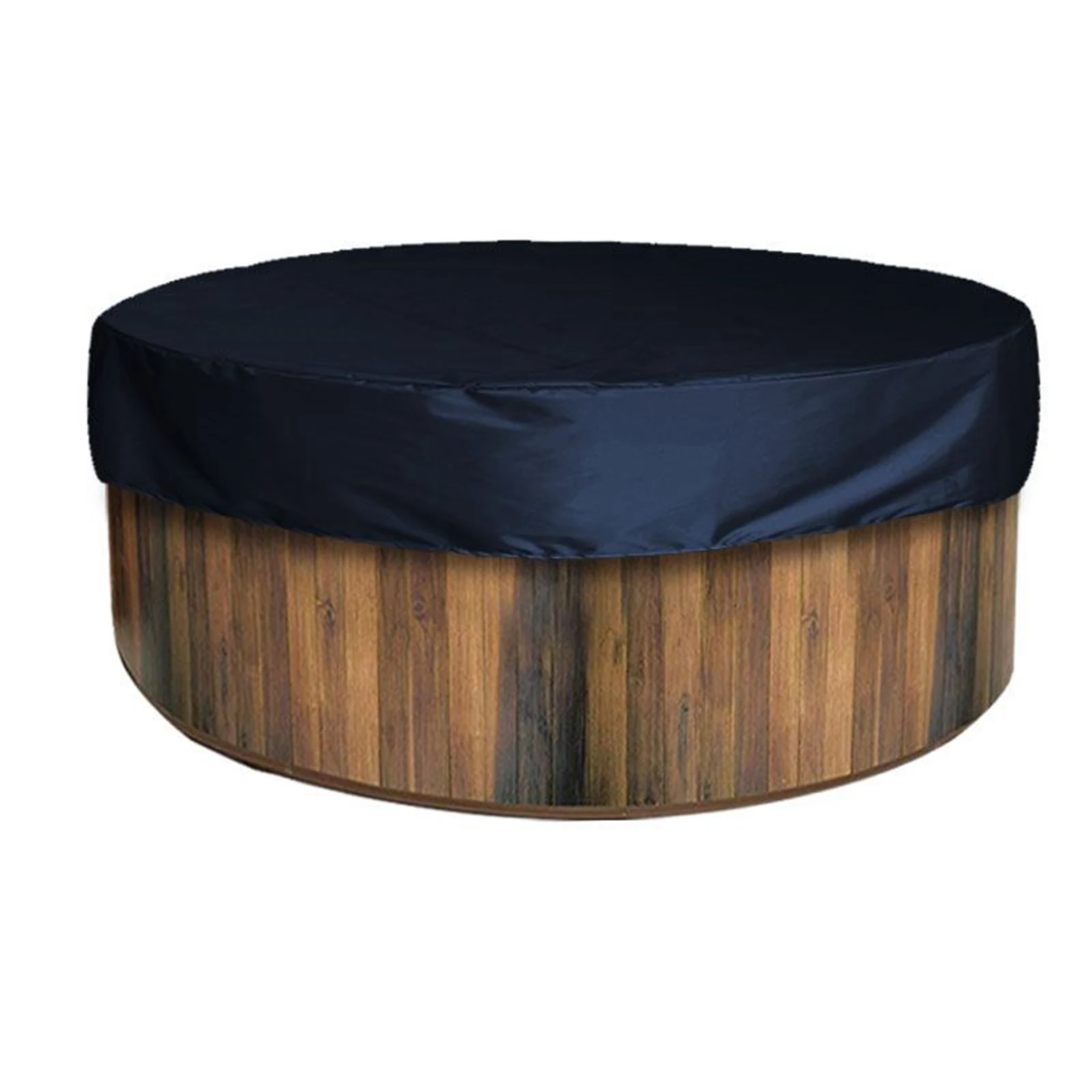 Outdoor Tub Cover Round Top Cover Protector Dustproof Waterproof Fabric For Spa Bathtub Attachment