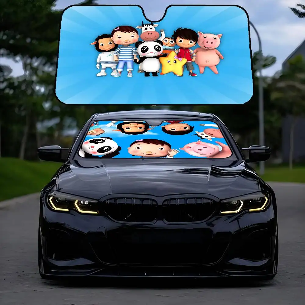 Parasol para parabrisas de coche Little Baby Bum, Protector de visera de verano, bloques plegables, accesorios de protección de rayos UV