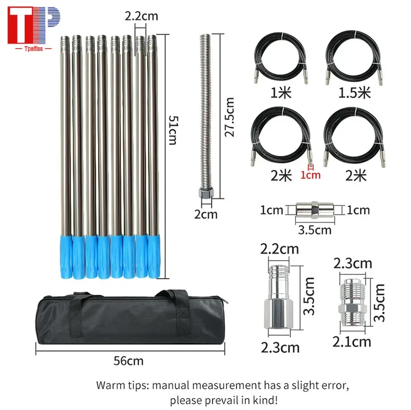 Tpaitlss  Sprayer Extension Rod Portable Replacement with  4 Sizes High Pressure Hoses Airless Paint Spraying Poles