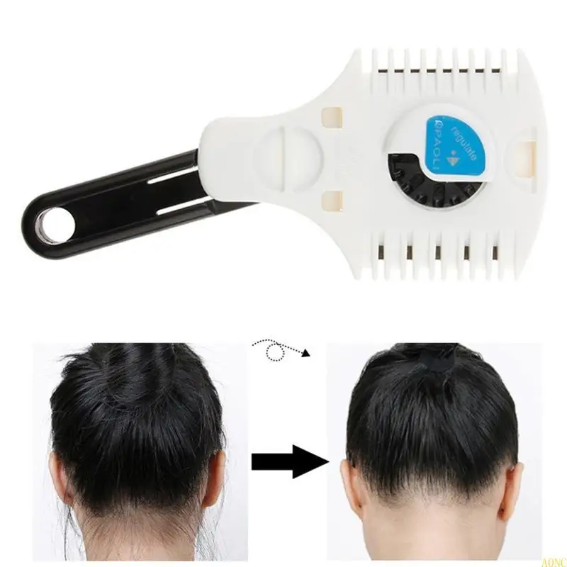 면도기 콤 조절 가능한 얇은 콤 이발 가위를위한 A0NC 더블 사이드 헤어 이발소 헤어 스타일리스트 액세서리