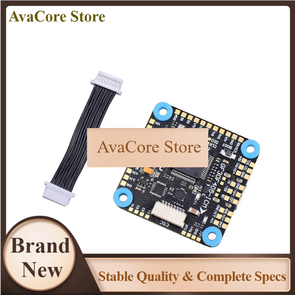 AvaCoreJHEMCU GF30F405-ICM Baro OSD BalckBox 5V 10V Dual BEC F405 Flight Controller 3-8S 30X30mm For RC FPV Freestyle Drone Part