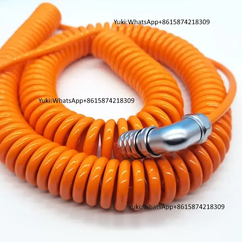 High Flexible 3*0.75mm Spiral Cable Spring Coiled Power Cable With Plug