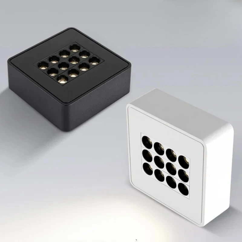 

Surface Mounted Ceiling Grille Spotlight Mahjong Design 12W/24W 85-265V Bedroom Anti Glare Ceiling Light Without Opening Hole Ce