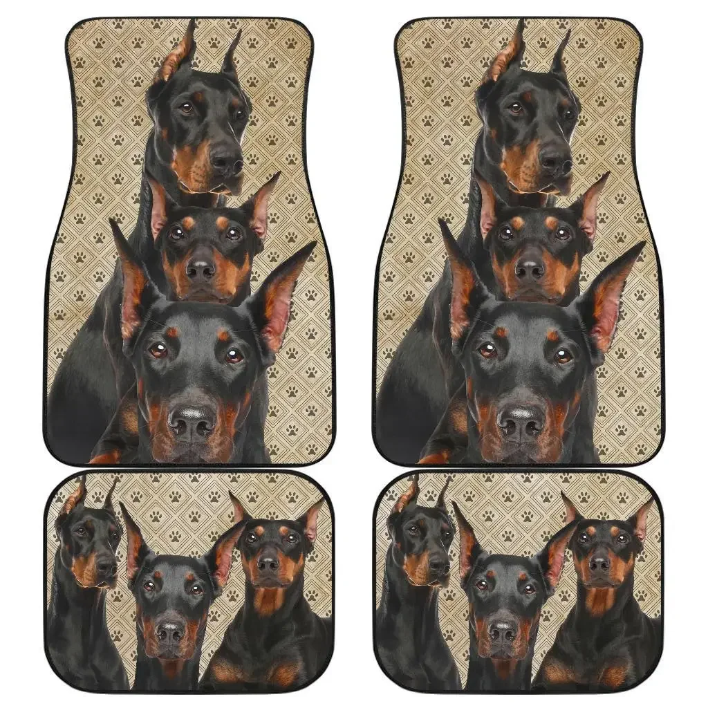 Doberman Car Floor Mats Funny For Doberman Dog Lover