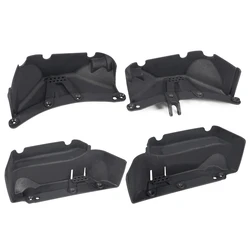 Black Plastic Front and Rear Mud Flaps Fender for Axial SCX10 II 90046 90047 1/10 RC Crawler Car Upgrades Parts