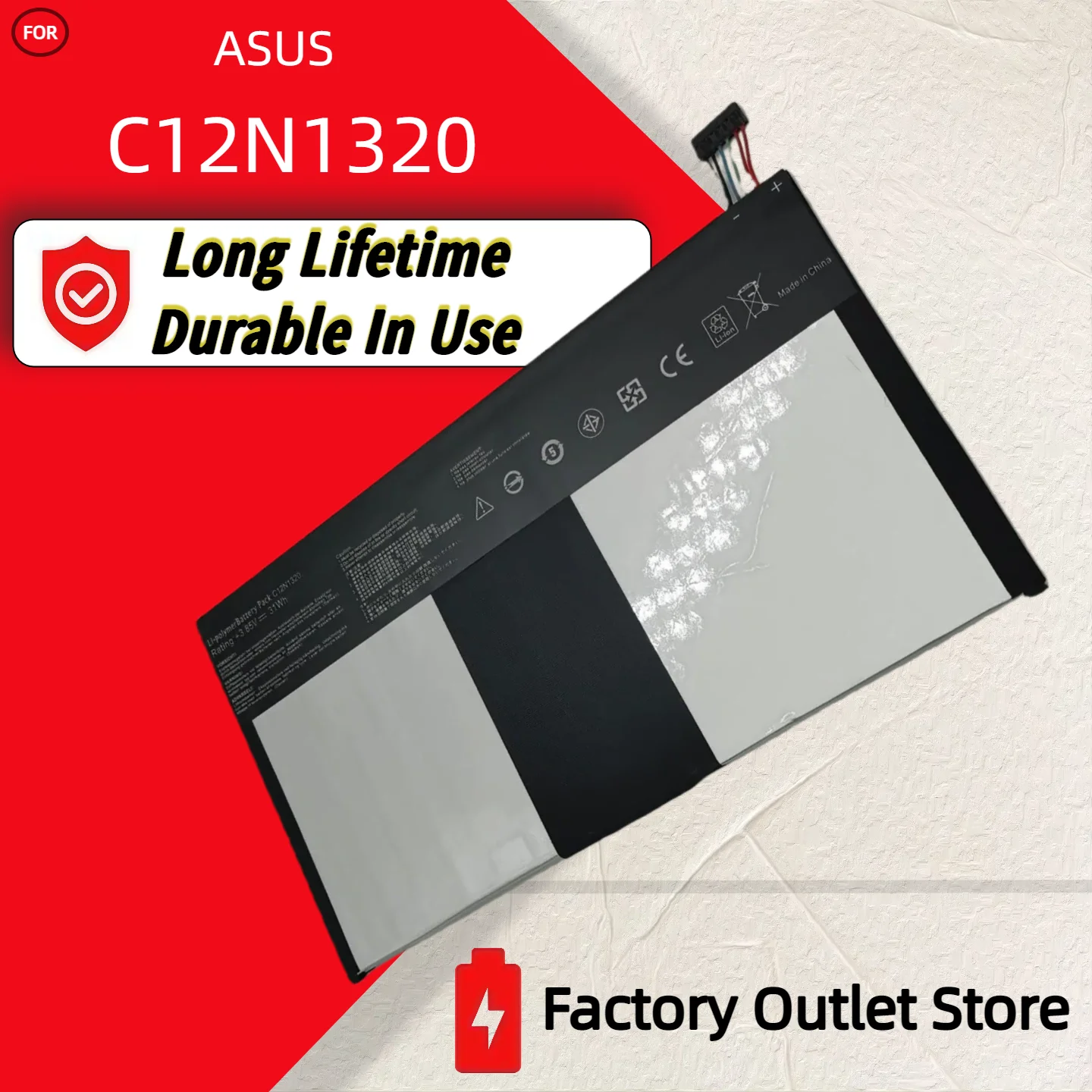

Wholesale And Retail❗❗❗ C12N1320 New Battery For ASUS Transformer Book T100 T100T T100TA T100TA-C1 Series