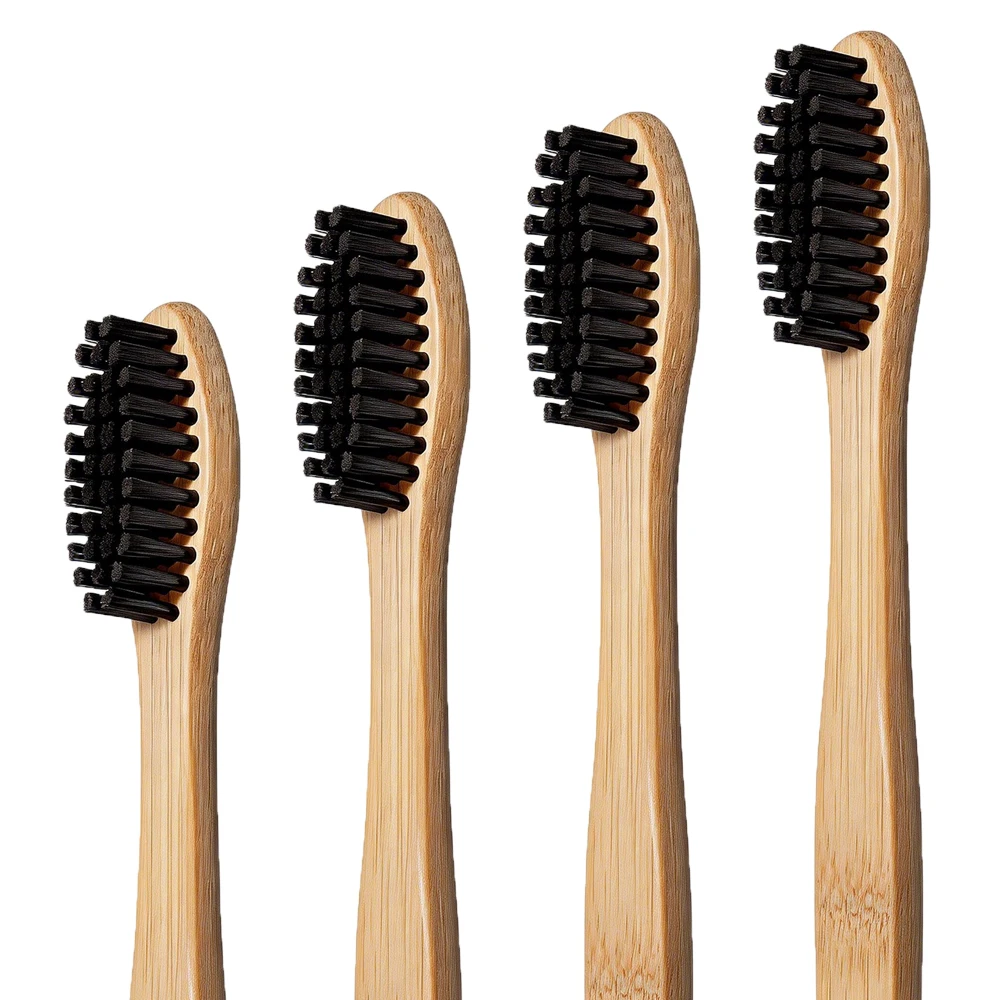 Bamboo Toothbrush 1/5/10Pcs Biodegradable Compostable Natural Eco-Friendly Dental Care Wood Toothbrushes BPA Free Soft Bristles