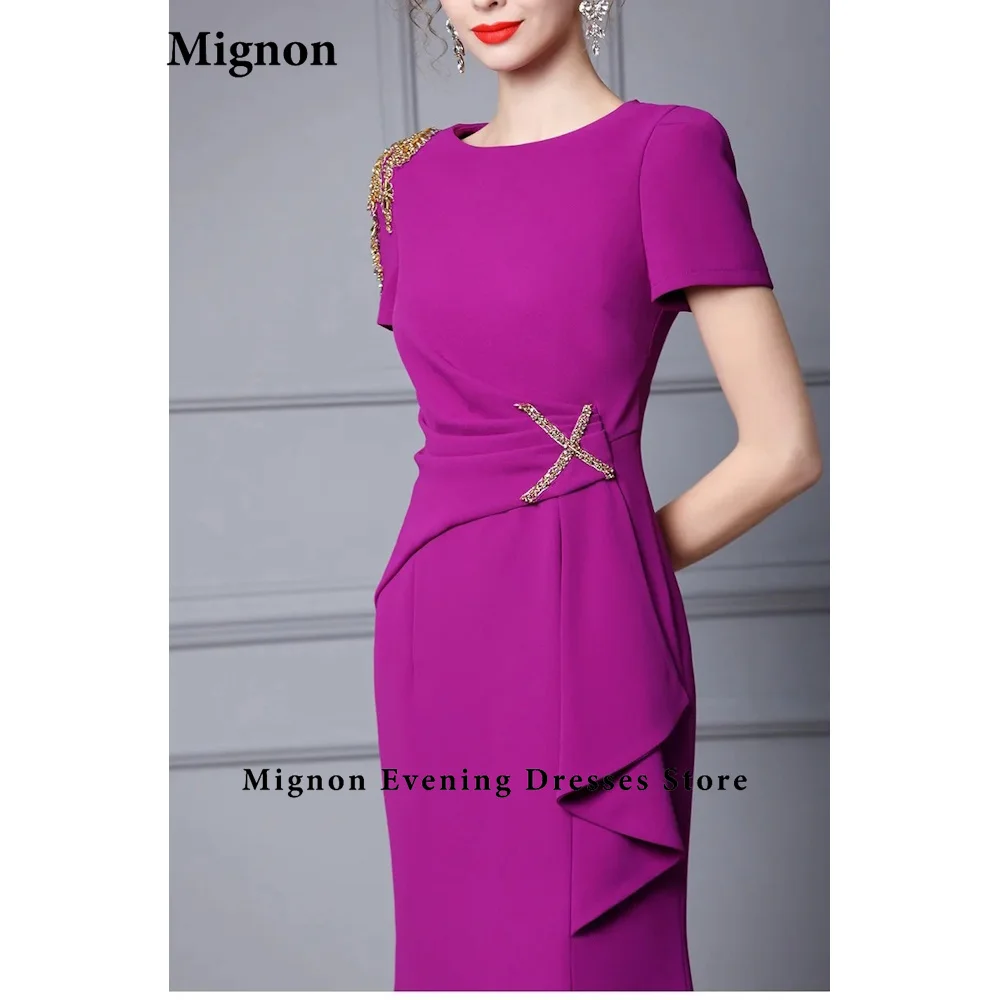 Mignon Crêpe sexy A-Linie Perlen Schulter & Taille Falte Abendkleid Cocktail kleid elegante Party kleider für Frauen 2024