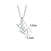 Artist Singer Michael BAD Necklace Rock Roll Everlasting Jackson Classic MJ Pendant Hot Charm Punk Cosplay Accessories Fans Gift 2