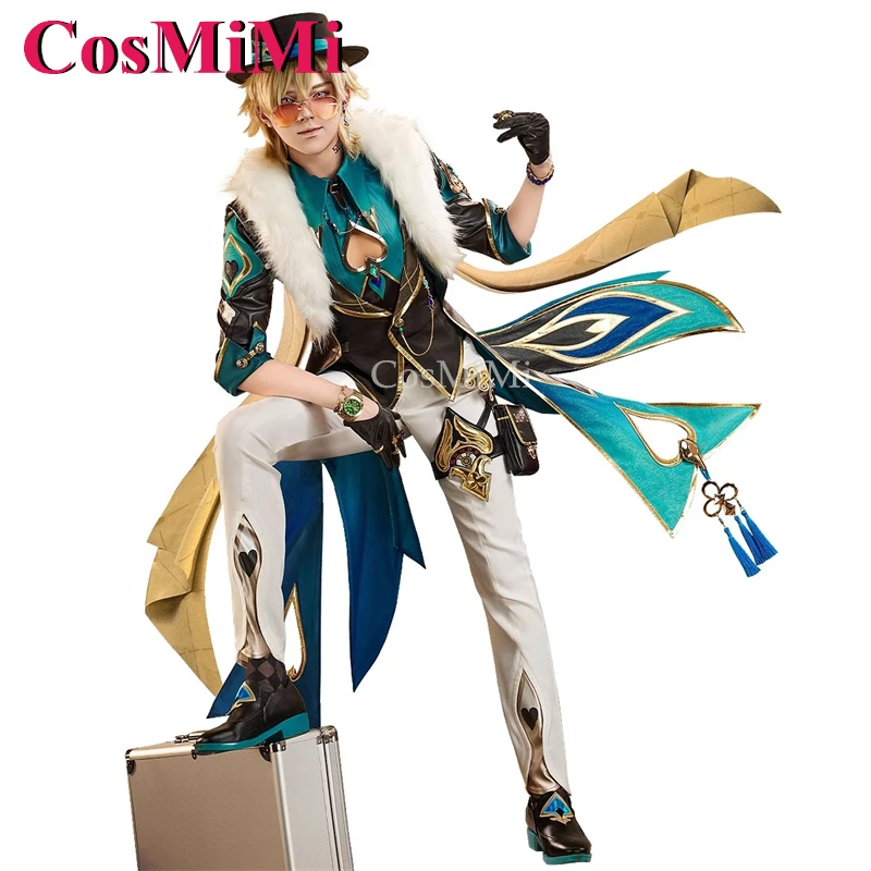 

CosMiMi Game Honkai: Star Rail Aventurine Cosplay Costumes Handsome Fashion Combat Uniform Men Carnival Party Role Play Clothing