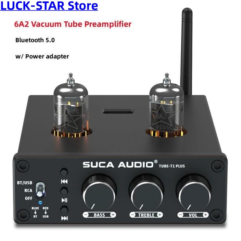 Bluetooth 5.0 Stereo USB Gaming  & Headphone Amplifier Audio Converter Adapter for Home/Desktop Powered/Active Speakers