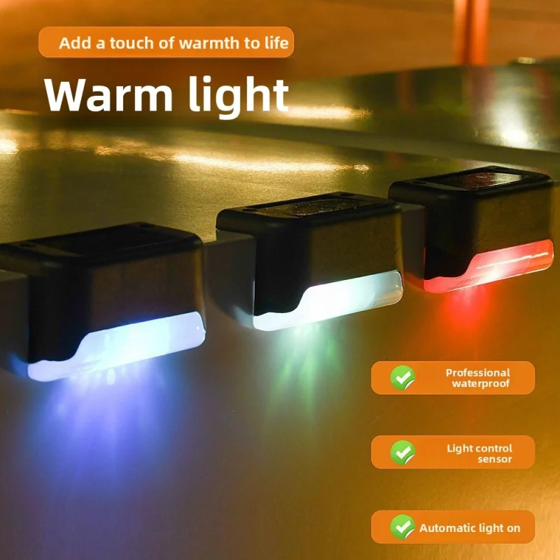 

16 Pack Step Lights, Outdoor Waterproof LED Deck Lights Stairs Fence Garden Yard, Automatic On/Off Powered Pathw