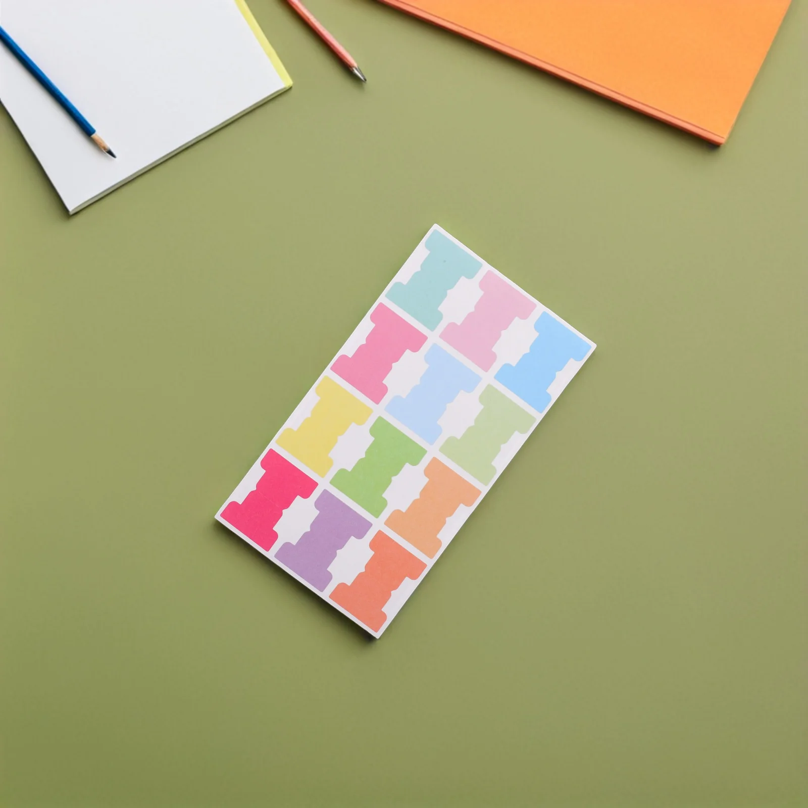 

360Pcs Writable Adhesive Index Tabs Colorful Sticky Book Page Markers Notebook Binders Labels Book Index Tabs Tab Stickers