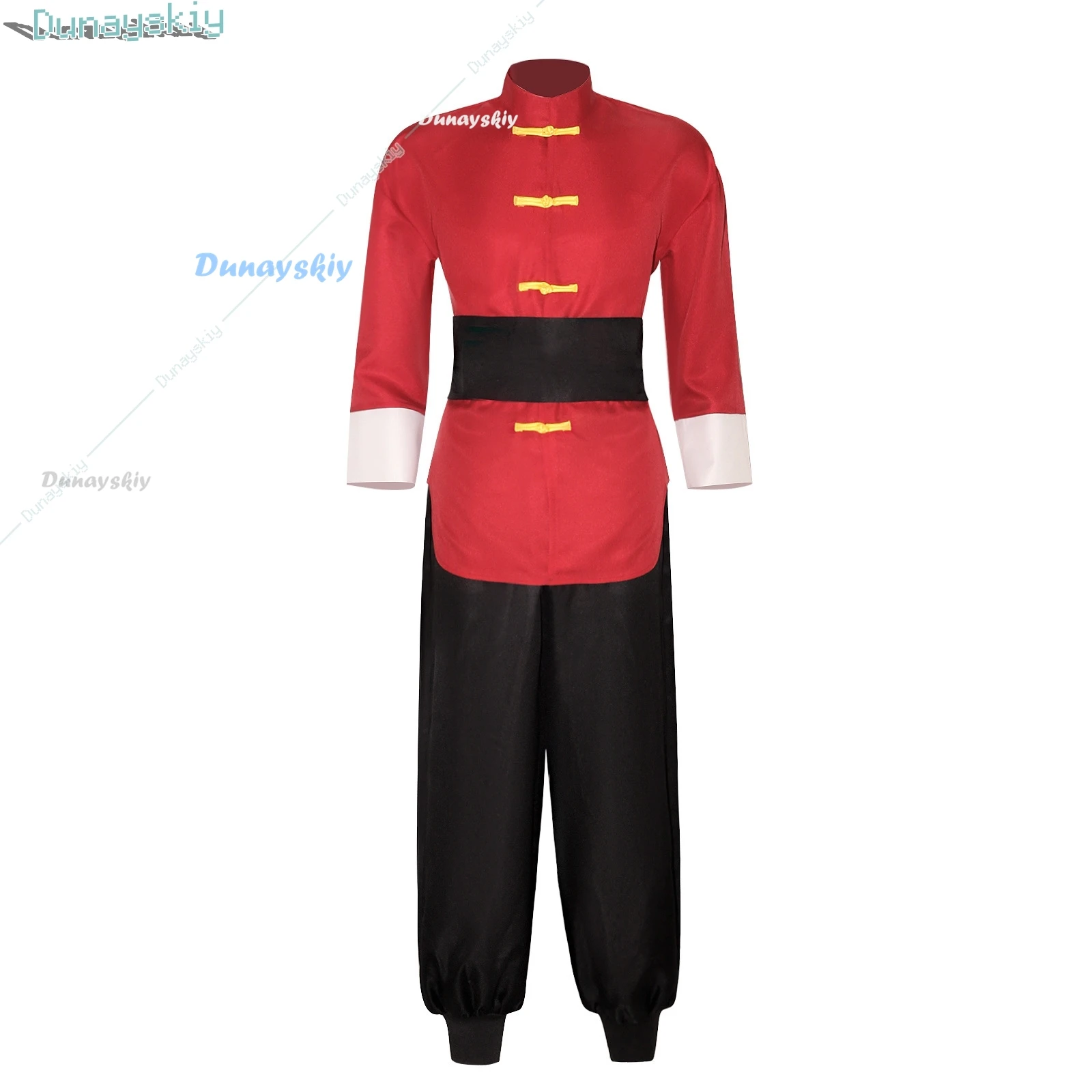 Anime Ranma 1/2 Tendou Akane Cosplay Costume Chinese Style Red Uniform Halloween Carnival Party Suit Men Women Role Play Outfits