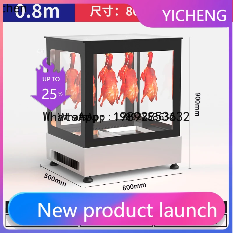 thermal insulation display cabinet roast duck roast  thermal insulation cabinet constant temperature heating cabinet desktop