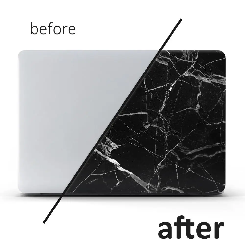 DIY 15inch Laptop Stickers Skins Scratch-proof PVC Notebook Computer Cover Skin Creative A+C Side for Macbook/HP/Dell/Lenovo