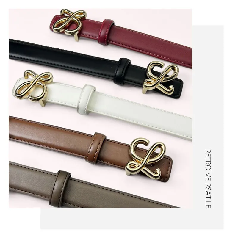 

1pc women's retro belt | Alloy fashionable buckles | Casual jeans and high-end long culots for decoration