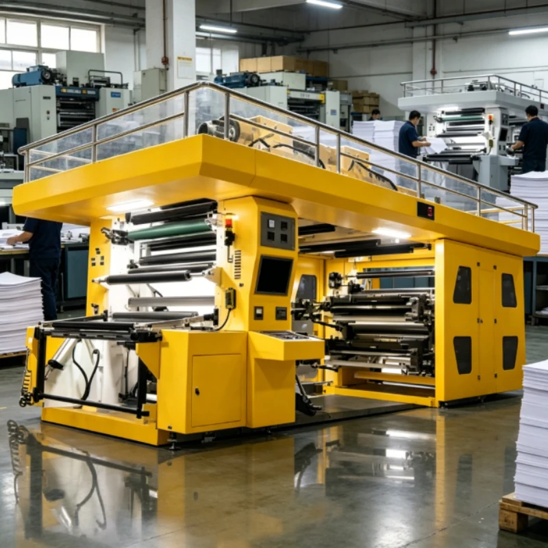 Customized 4 Colors Ci Flexographic Paper Printing Equipment Pcb Non-woven Printer Rotogravure Offset Printing Machine