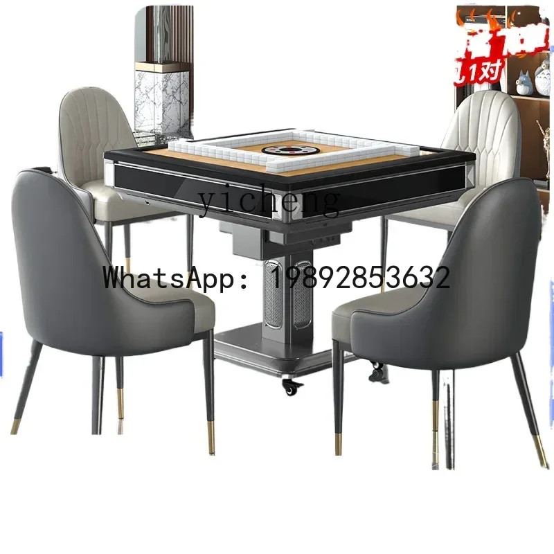 folding mahjong machine hemp automatic household dining table integrated dual-purpose roller coaster silent electric