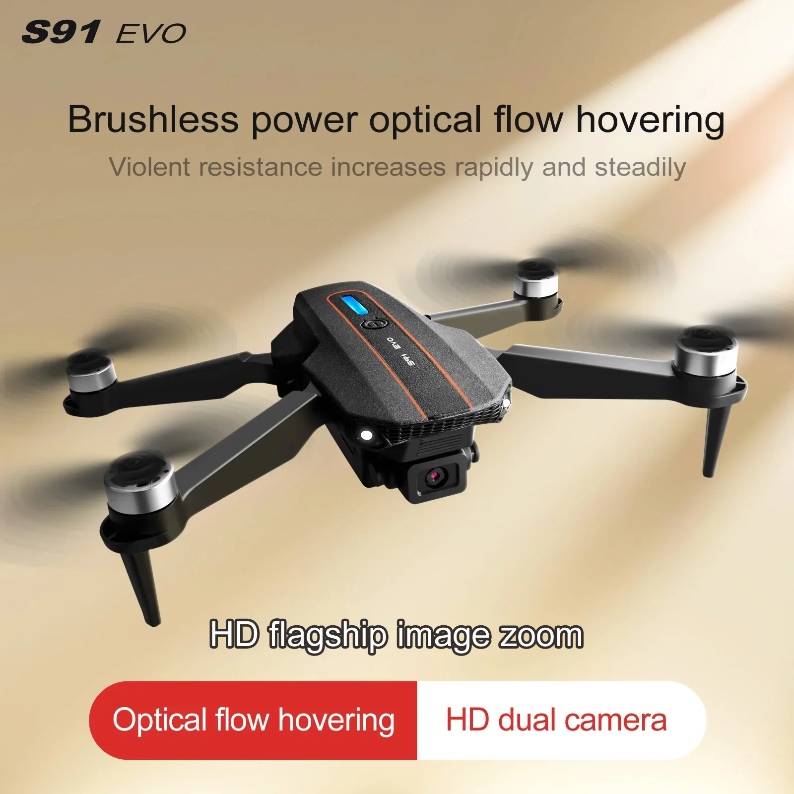 Fyzs s91 Hindernis vermeidung rc Drohne 5g wifi fpv 8k hd Doppel kamera 360 ° Laser GPS zurück bürstenlosen Motor Quadcopter faltbares Spielzeug