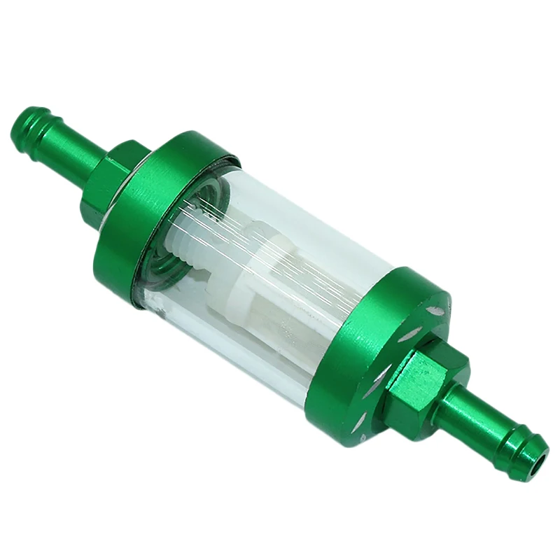 

Universal 8Mm Aluminum Motorcycle Inline Fuel Filter For Car Dirt Bike Scooter Utv