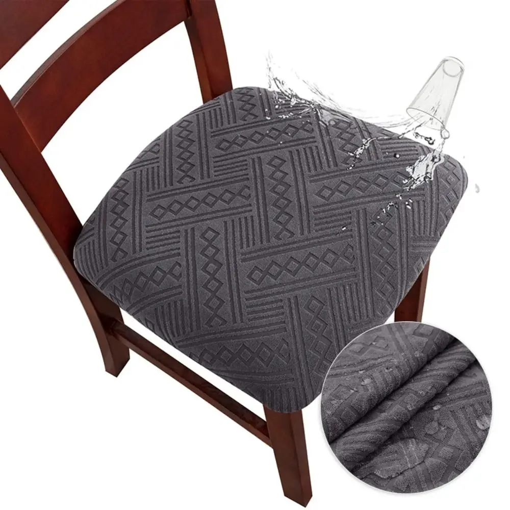 Fashion Dacron Chair Seat Cover Colorful Waterproof Elastic Chair Cover Elastic Force Chair Cover Dining Room