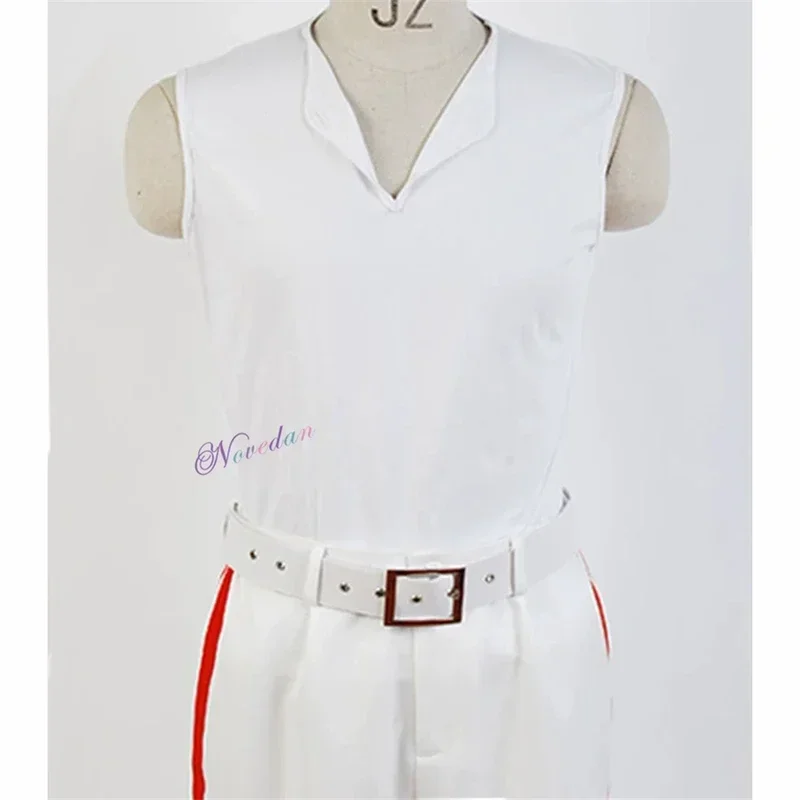 Cos Queen 리드 보컬 프레디 머큐리 코스프레 코스튬, DJ 가수 볼룸 댄스 무대, 노란색 재킷 코트, 셔츠 바지 전체 복장