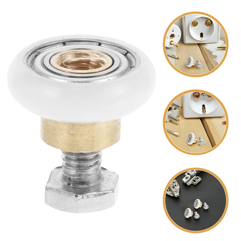 

1Set Shower Door Roller Copper Bearing Smooth Sliding Bathroom Replacement Parts Sliding Door Wheels Quiet Operation