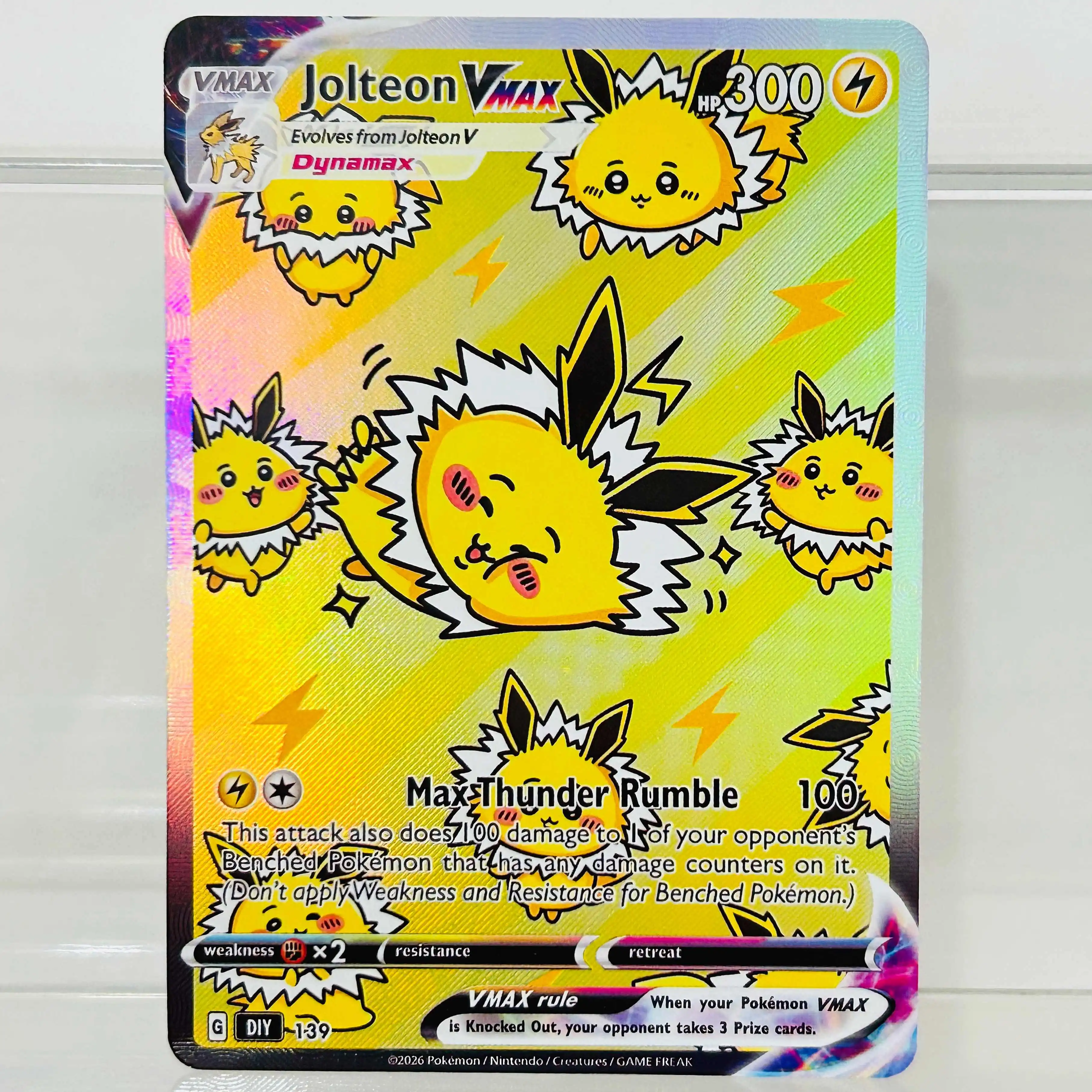 DIY Jolteon Glaceon Leafeon Sylveon Eevee Espeon Vaporeon Flareon Umbreon 9 Stück EN-Version Karten Premium Anime Sammelkarten – Detail 7