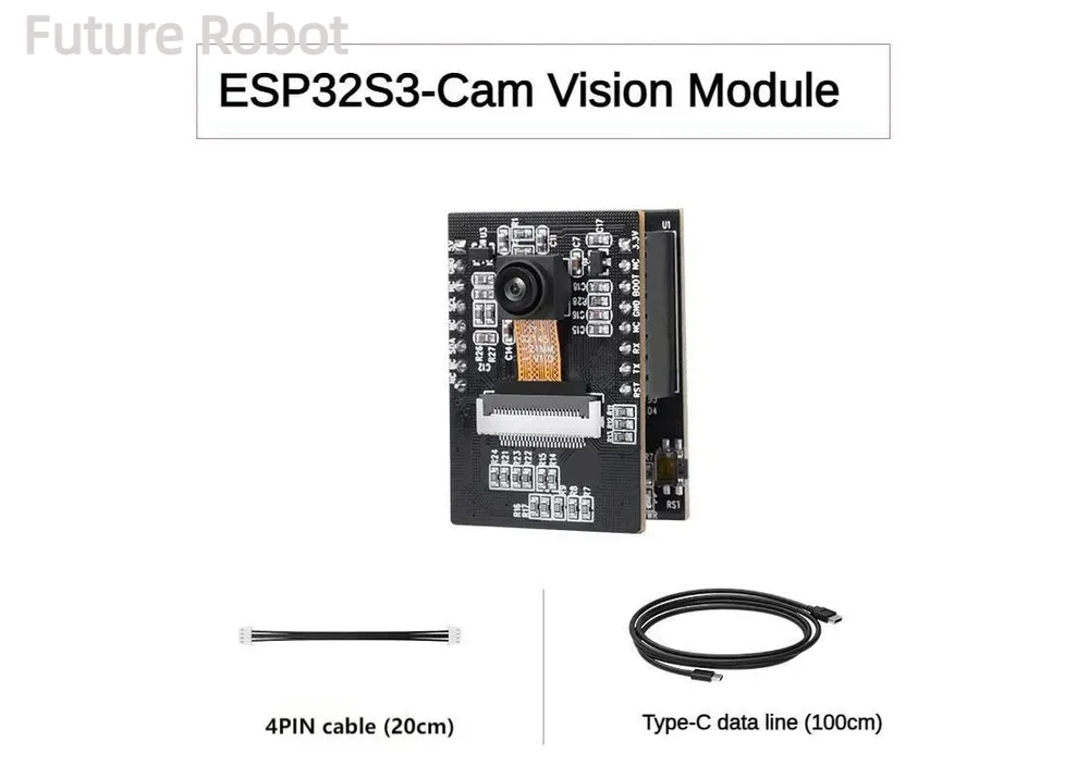 Módulo de reconocimiento Visual ESP32, Wifi, transmisión de imágenes en tiempo Real, puerto serie IIC/Sensor de código abierto, cámara AI para Kit de coche Robot