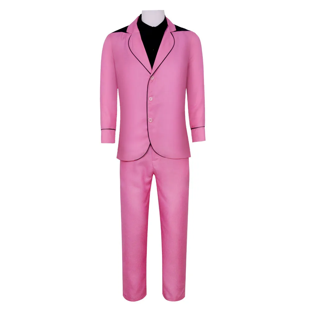 Elvis Presley Cosplay Costume Men Role Play Party Performance Movie Video Clothing Pink Suit Stage Singer Performance Costume