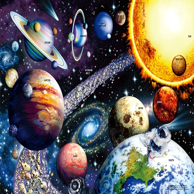 

1000 шт. головоломки, бумажные игрушки, космические знаменитые картины, 1000 шт., головоломка, рождественский, новогодний подарок, головоломка для отдыха для взрослых