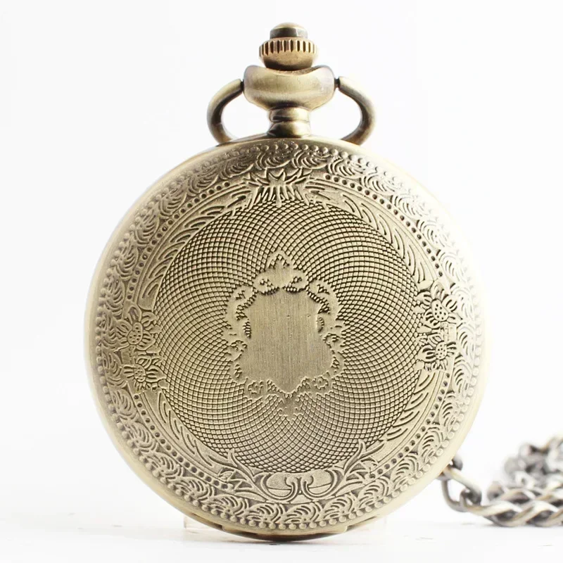 

Mechanical Retro Bronze Pocket Watch For Men Personalised Steampunk Chain Pendant Gifts For a Grandad reloj de bolsillo