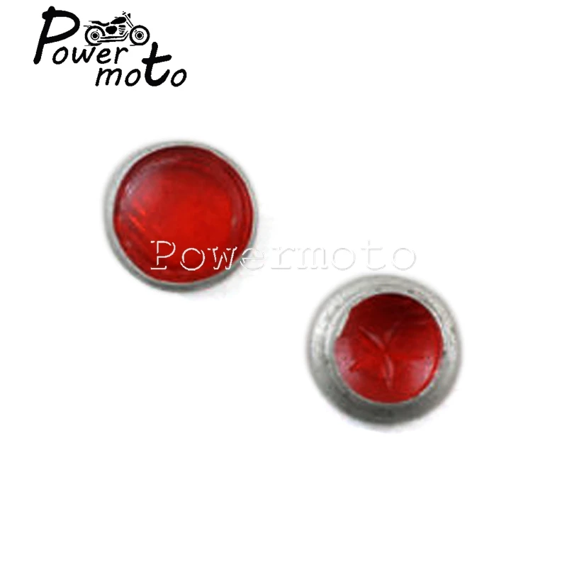 1 Pair Motorcycle Headlight Charge Light Lens For Zundapp DB DS DBK KS KS750 K750 Replika Wehrmacht BW40 Dnepr Ural Sidecar Red