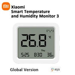 Xiaomi Mijia Smart Bluetooth Thermometer 3 Mesh LCD Display Wireless Digital Hygrometer Smart Mijia Temperature Humidity Monitor