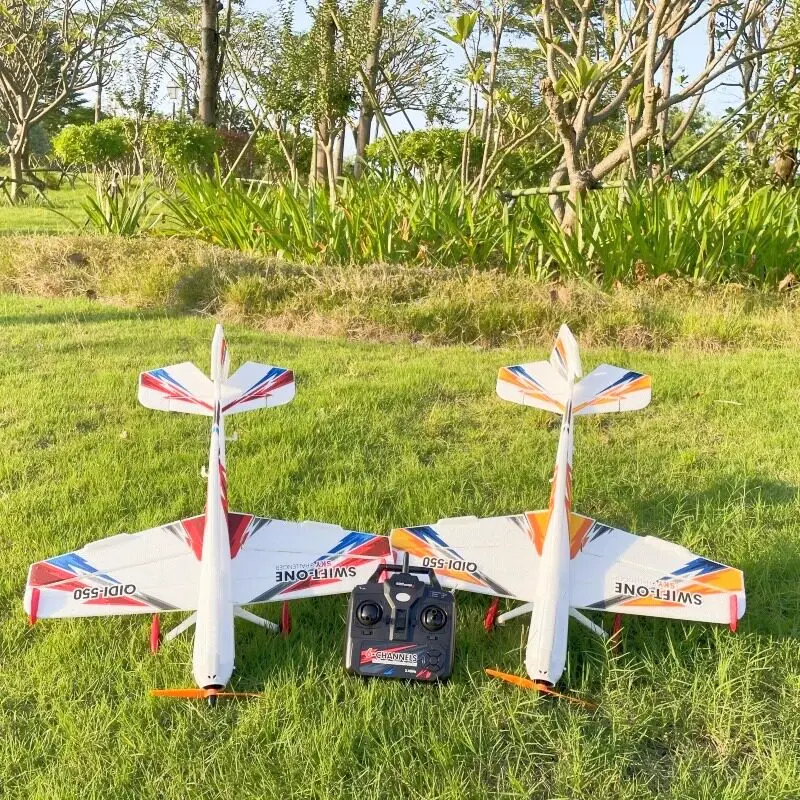 

QIDI 550 Remote Control Airplane 4 Channel Fixed Wing 3D Stunt Glider Crash Resistant One Key Hovering For Hobby Enthusiasts