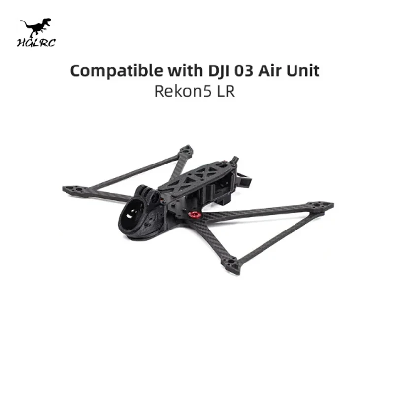 HGLRC Rekon5 LR O3 5 inch Long Range Frame, ultra-light Longrange FPV Drone Frame, 4MM arm kit