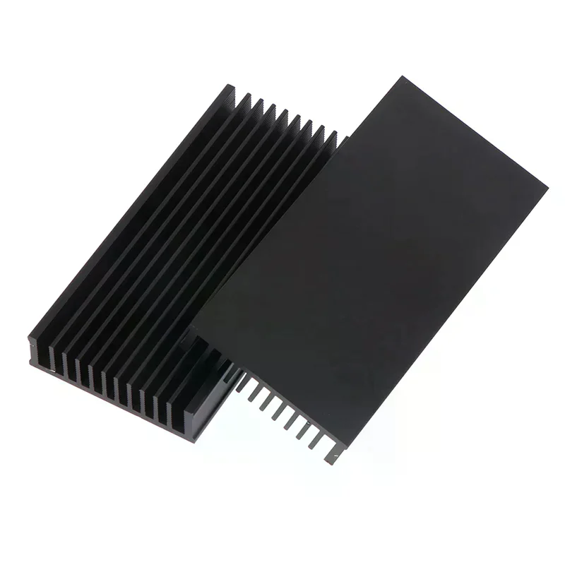 1Pc 50*100*12.7mm Aluminum Heatsink Cooler Radiator For High Power LED IC Fan Power Amplifier Heat Sink