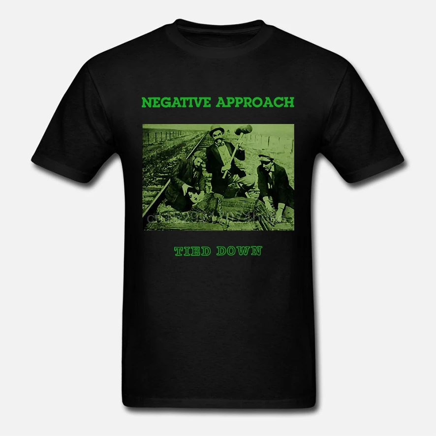 NEGATIVE APPROACH T shirt TIED DOWN DETROIT HARDCORE EARLY 80 US HC