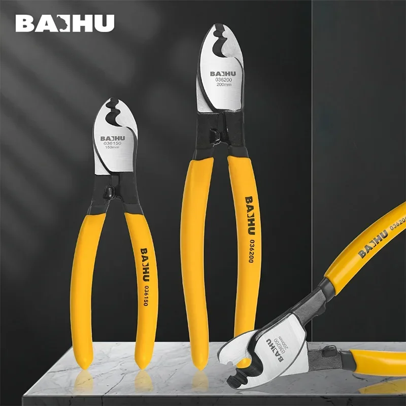 

6/8/10 Inch Insulated Cable Cutter Electrician Professional Pliers Shock Wire Stripper Tool Pliers Cable Scissors Hand Tools