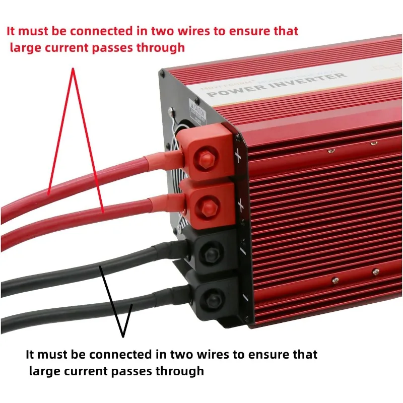 5000W 12V Gemodificeerde Sinus Omvormer, Piek 10000 Watt, Auto/Vrachtwagen Dc 12V Naar 110V 4ac Converter, 2x 2.4a Usb-Poorten