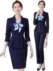 2024 Lente Tweedelige Set Dames Pak Lange Mouw Blazer En Mini Rok Elegante High Fashion Chique Dames 2 Delige Set Vrouwen Blazer