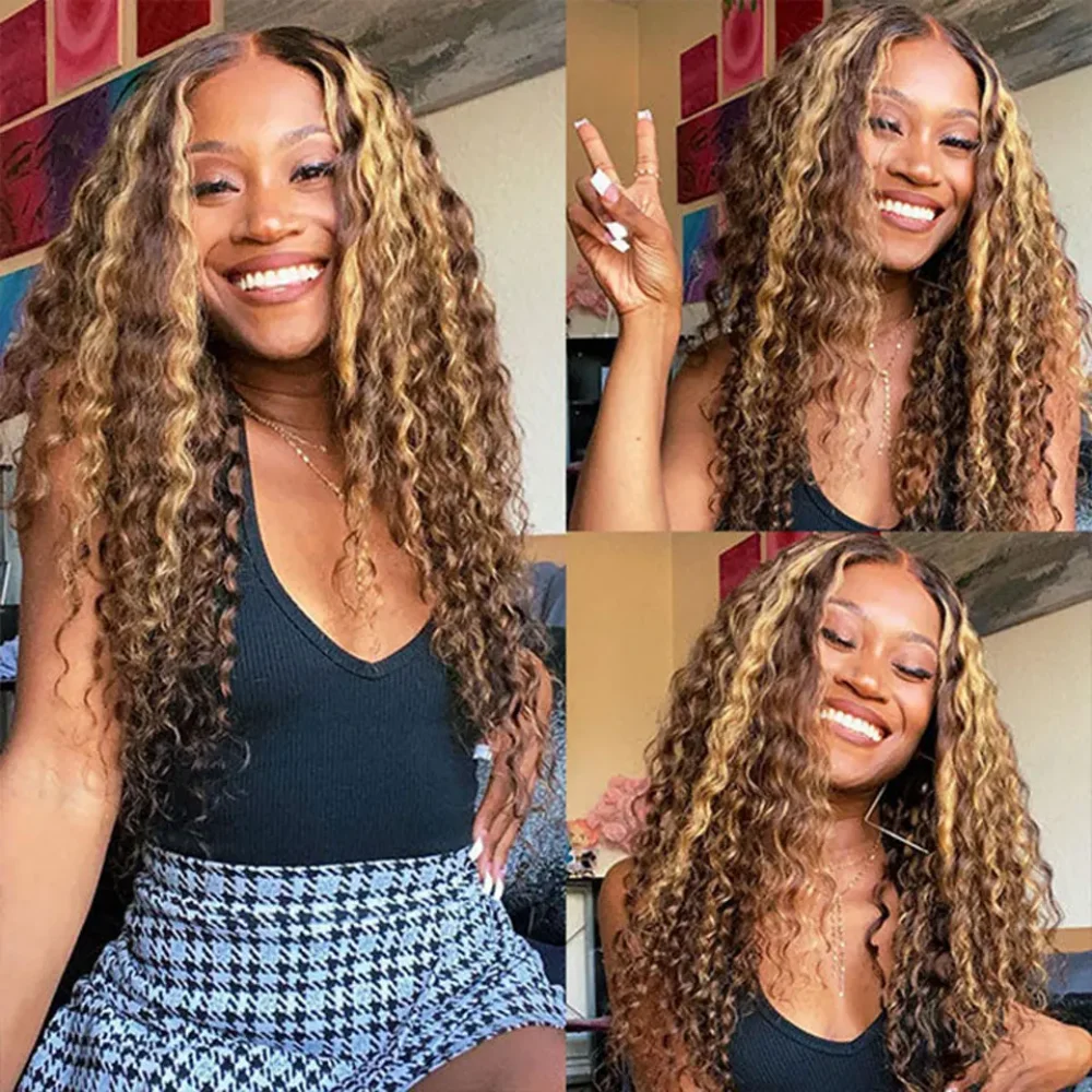 

Мягкий светлый блондин, длина 26 дюймов, бесклеевой, плотность 180, странный вьющийся парик спереди для женщин, детские волосы, предварительно выщипанные, термостойкие, на каждый день