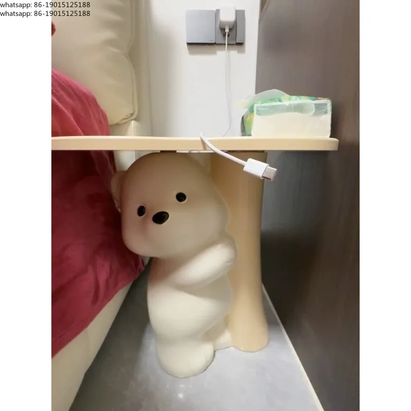 Cute Bear Resin Side Table Living Room End Table Cartoon Nightstand Creative Sofa Side Table Funky Furniture Large Piggy Bank