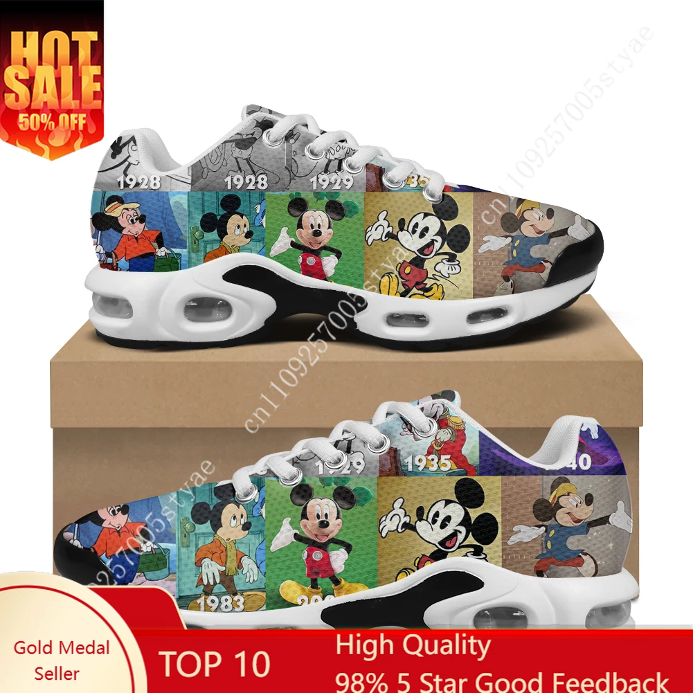 

Disney Mickey Mouse Air Cushion Sneakers Mens Womens Sports Shoes Lightweight Hiking Mountain Climbing Custom Shoes