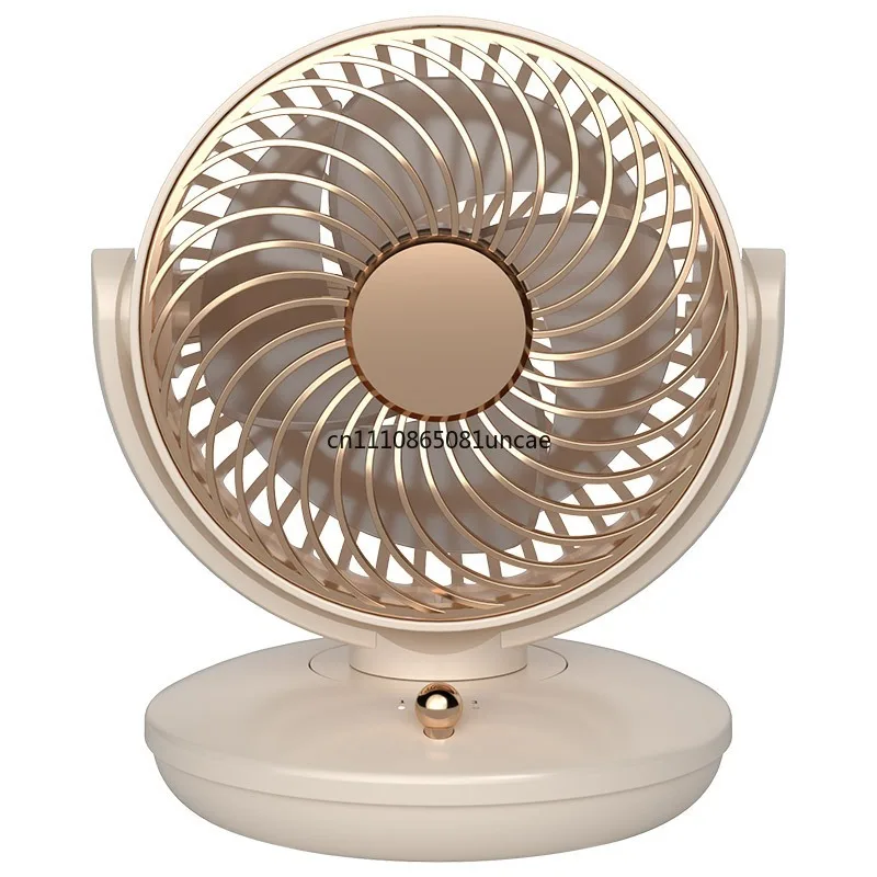For USB Rechargeable Portable Mini Oscillating Fan Long Battery Life Desktop Table Cooling Small Fan