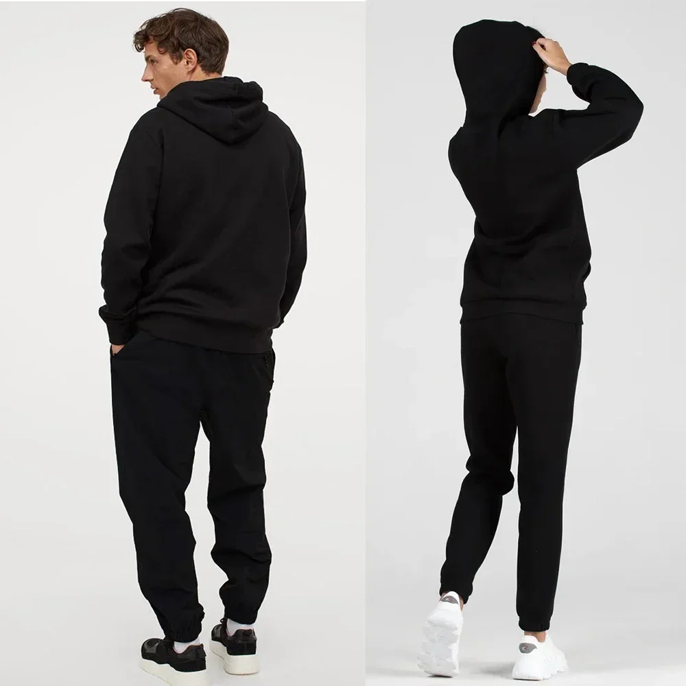 Couple Cute Printed Tracksuits 2 Piece Set Men Women Hoodies + Pants Pullover Casual Fleece Sweatshirt Streetwear Clothing