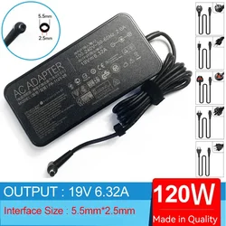 19.5V 6.32A Laptop AC Adapter Charger for ASUS ROG GL552JX G771JW GL552J C90A GL552 G552V G551J G51Vx G56JR R401 N56 GL752 G73SW